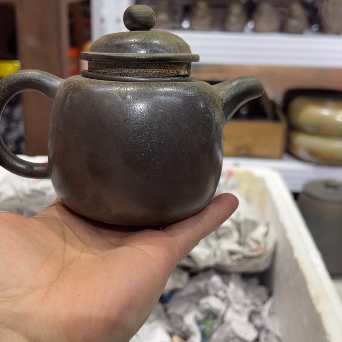 贵台龙窑柴烧茶壶128