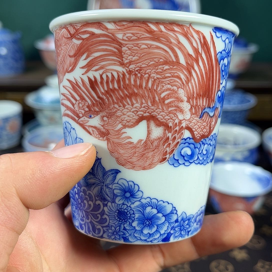 瓷片自成堂景德镇手工手绘