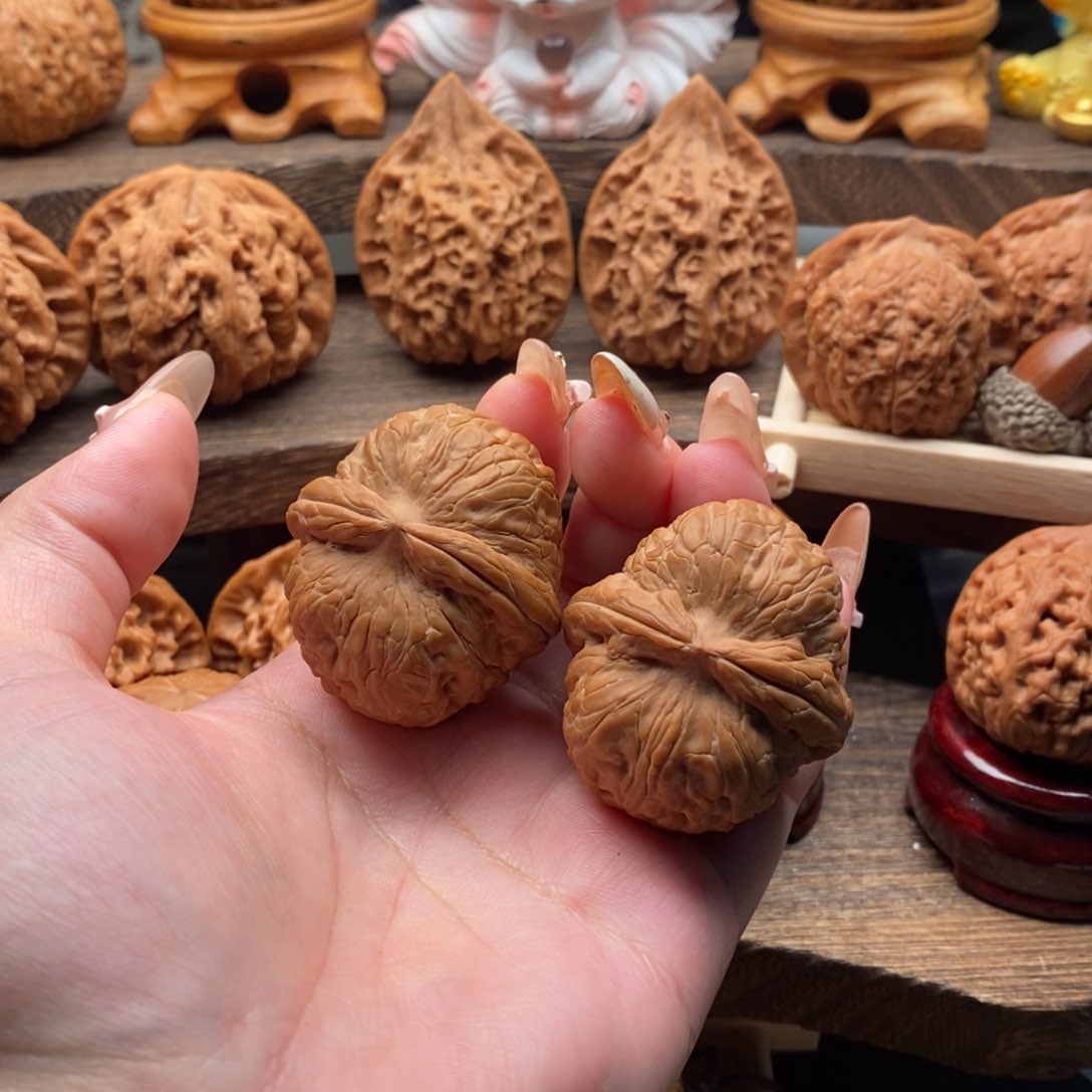 吊坠文玩核桃开**记41全品元宝