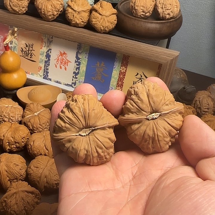 吊坠文玩核桃41南瓜墩练手对无修，福利品不退不换