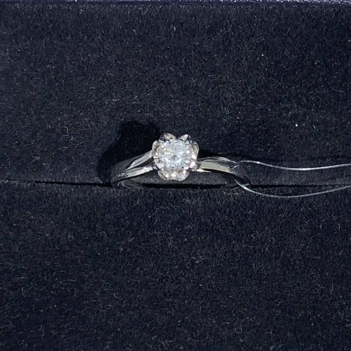 四抓 铂金天然钻石戒A18090528