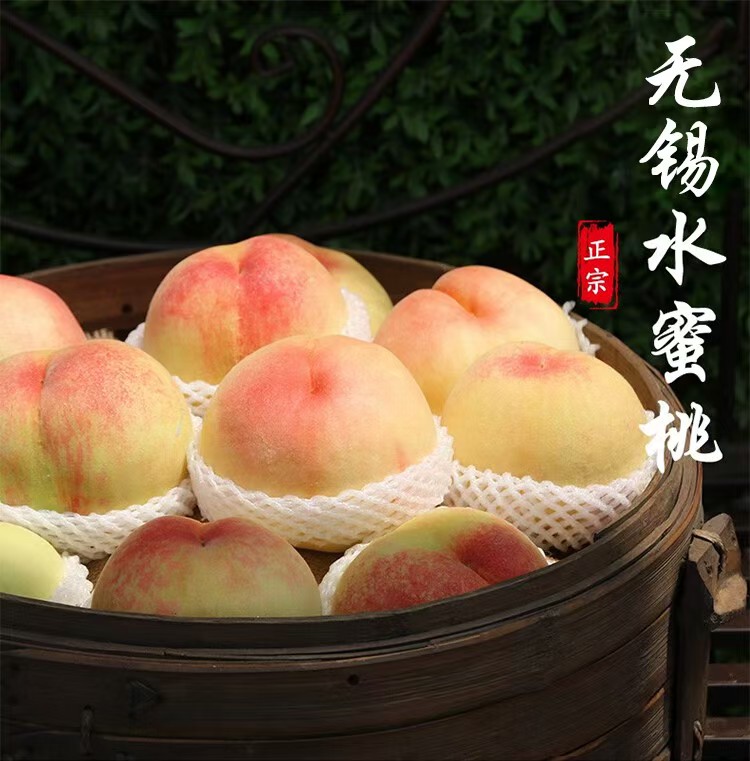 特大桃王6-7两【买一送一】正宗白凤水蜜桃新鲜采摘水果爆甜