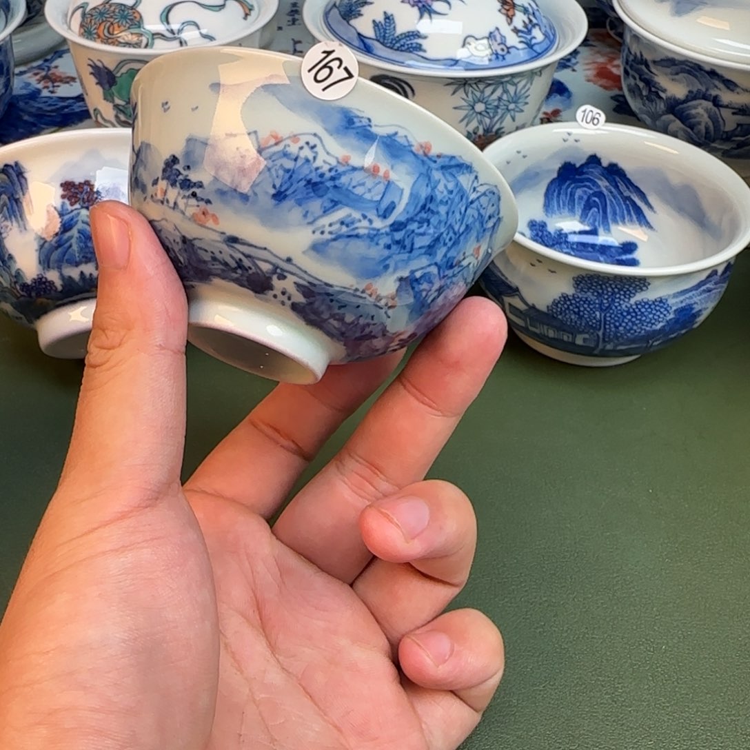 彦祖纯手工手绘茶具167