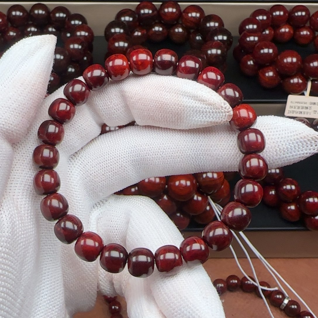 小叶紫檀手串/手链原生态印度小叶紫檀8*8.8琴