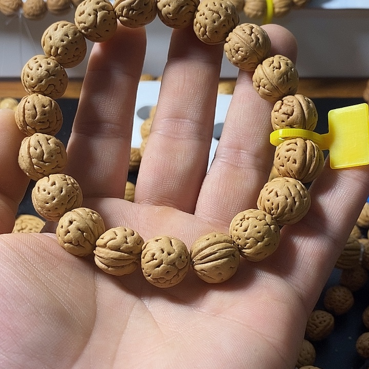 ****生手串/手链核桃14野生鸡肉纹桃核手串