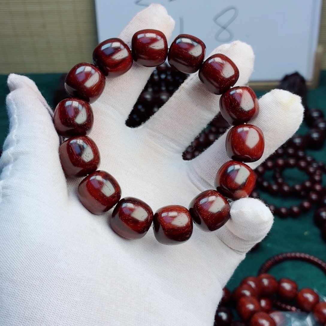 无***代檀香紫檀（小叶紫檀）手串/手链15琴料无胶无腊