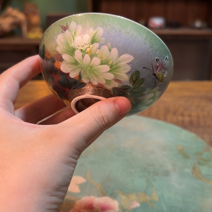 柴烧纯手工手绘陶瓷