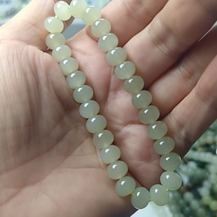 手链未镶嵌和田玉（糖玉）