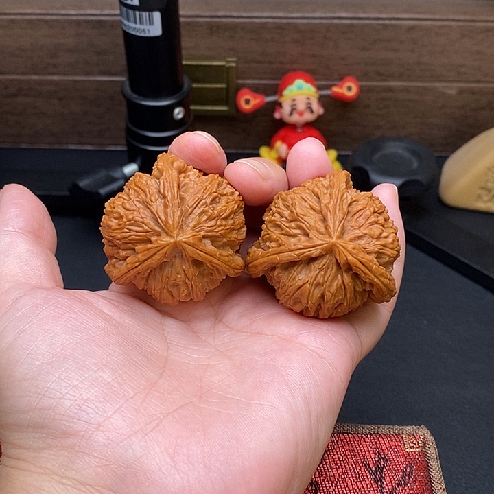 菩***提把件文玩核桃白奔