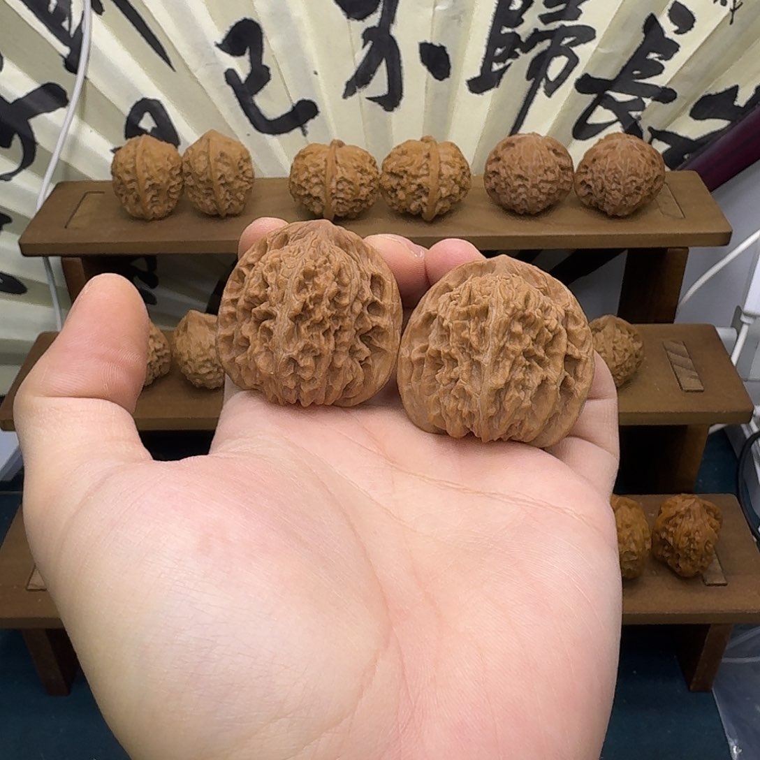文玩核桃吊坠四座楼