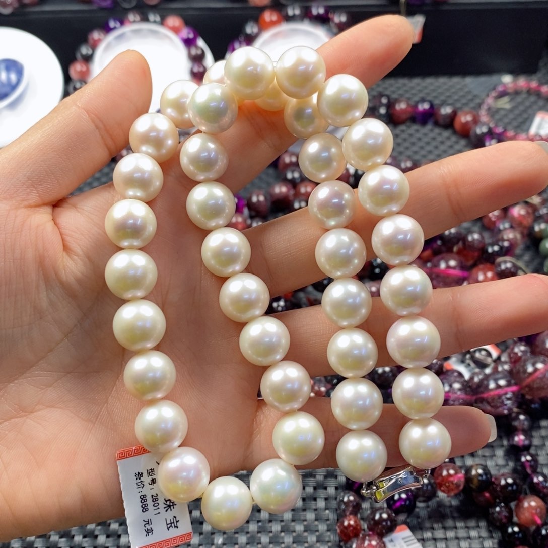 淡水珍珠颈饰银S925镶嵌