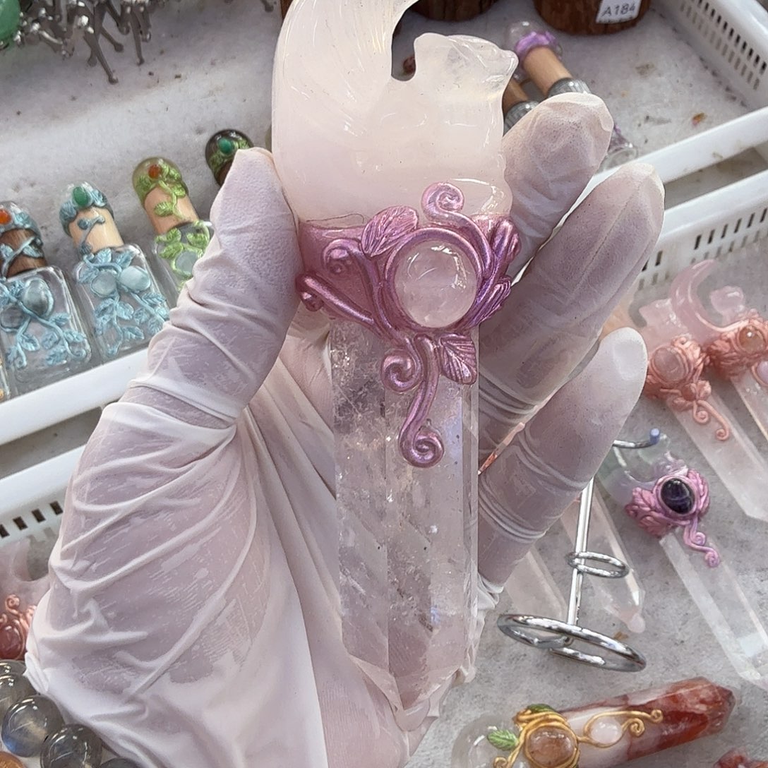 烟晶手链未镶嵌白水