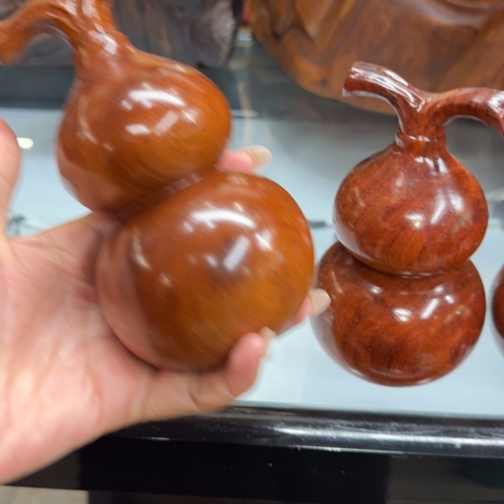 大果紫檀（缅甸花梨）花梨木葫芦高14.5