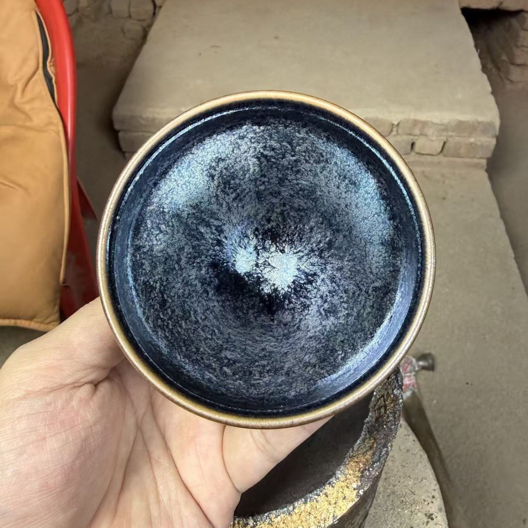 建盏主人杯【蓝云母】电烧专用茶具