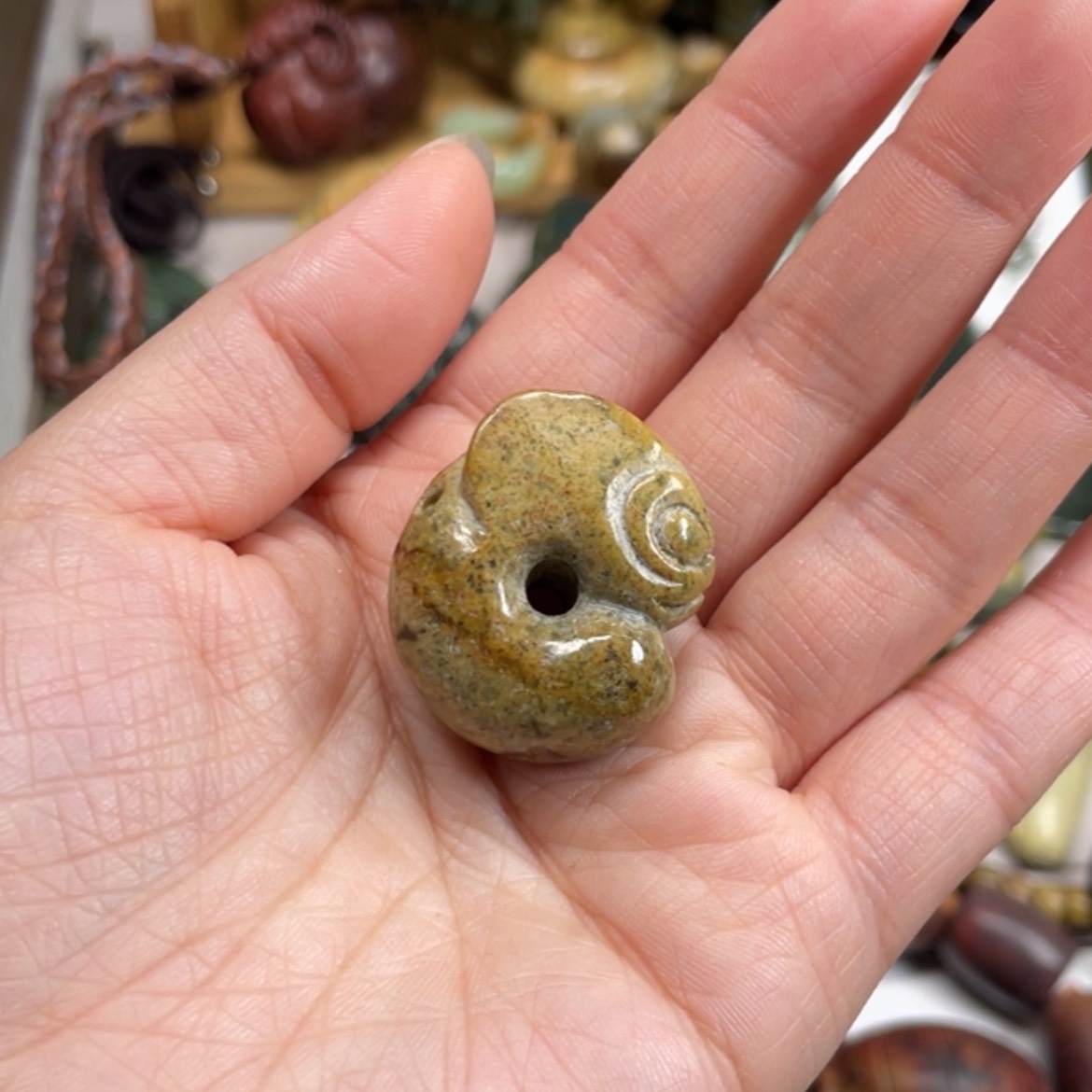 【闪购商品】岫岩河磨玉（透闪石质玉）挂件未镶嵌