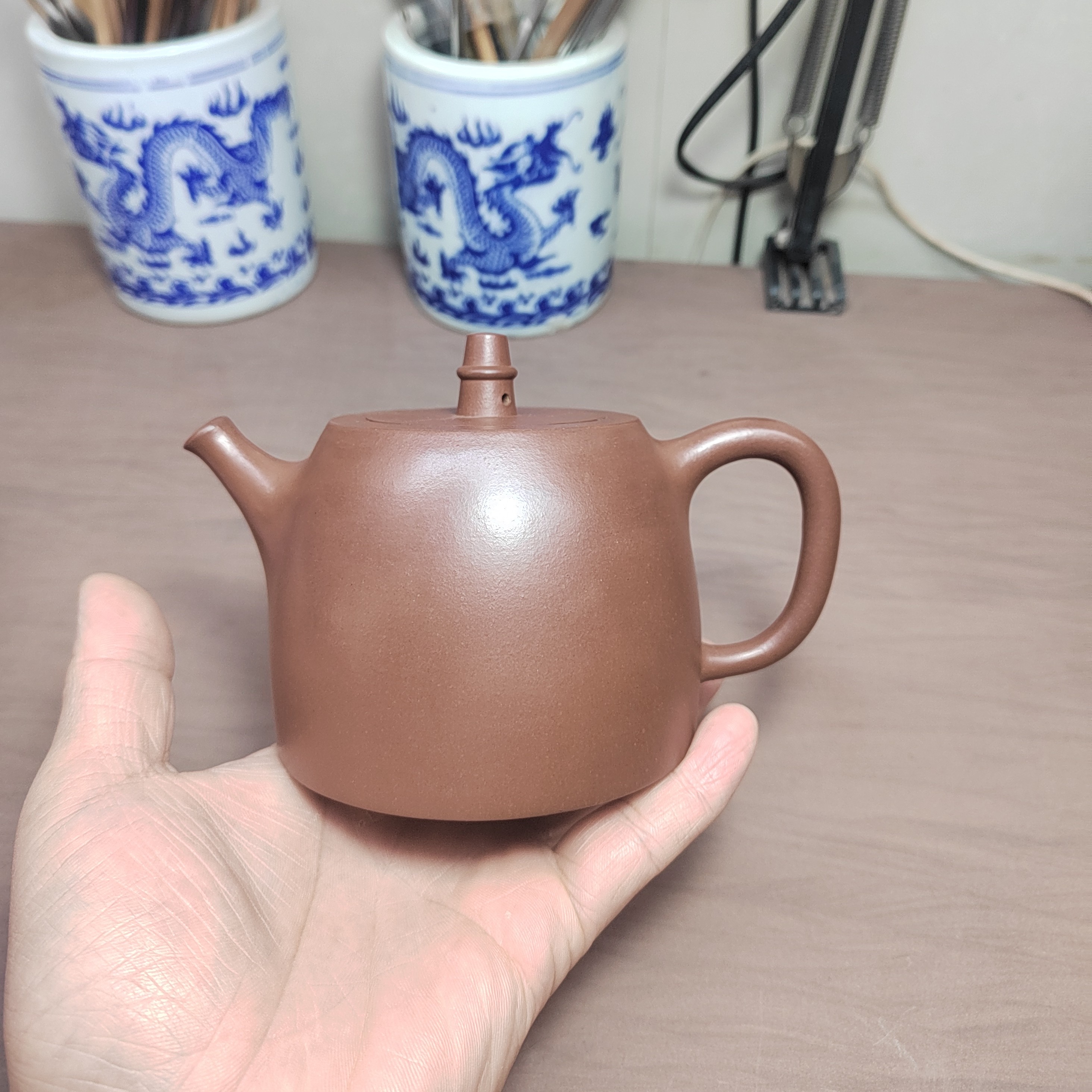 精工原矿紫泥汉铎  微瑕（封釉花泥）