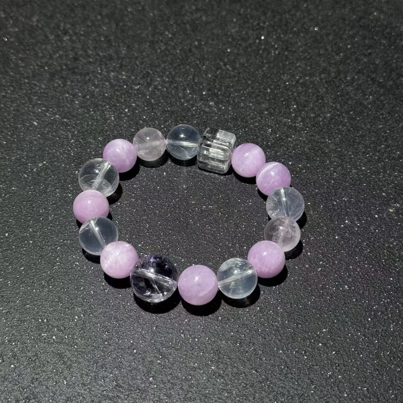 【祁恩水晶】紫锂辉DIY水晶单圈DS101303-多样性发其一