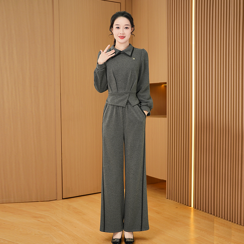 【外套+裤子】优雅新款气质时尚休闲收腰显瘦套裤23891-DXD