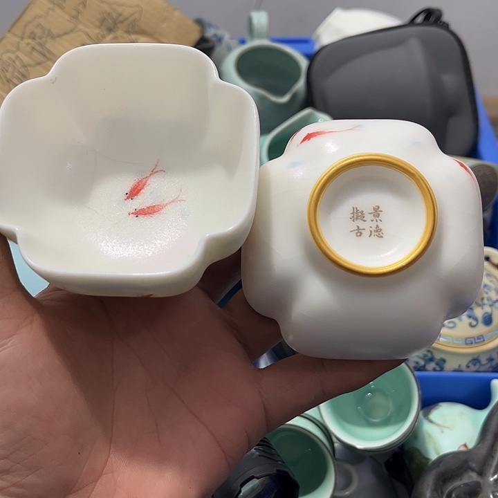 茶具默认微瑕瓷器、茶具、壶、摆件，介意勿拍 