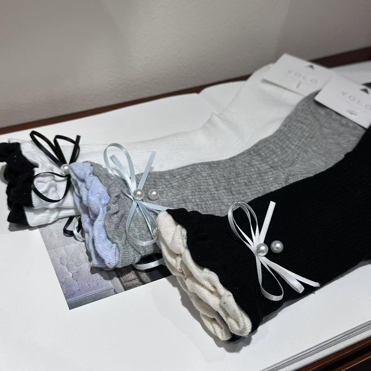 no退no换东大门纯色棉短袜