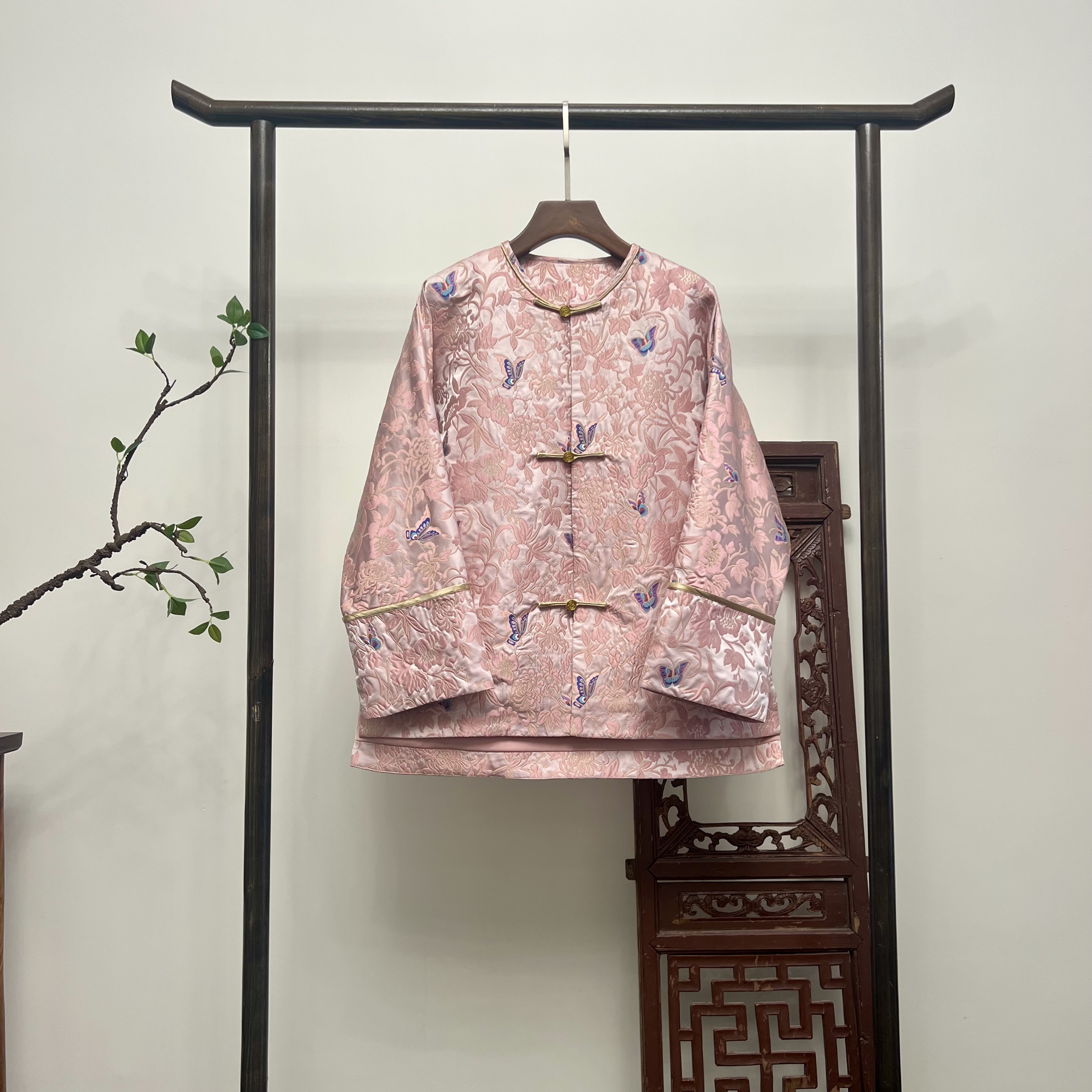 【庄生梦蝶云锦】非遗云锦桑蚕丝外套W50150