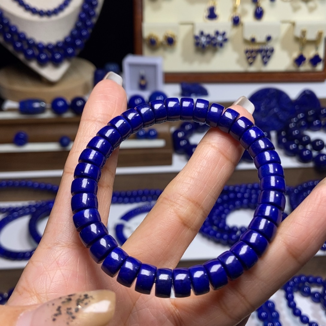 你***啥青金石未镶嵌老矿 精品  药片8mm