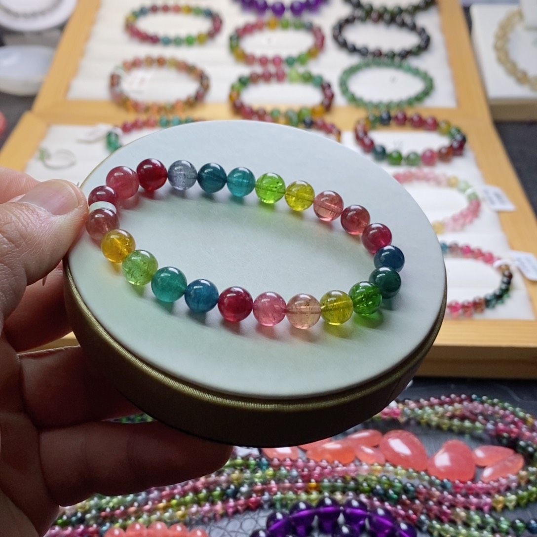 碧玺碧玺手链未镶嵌