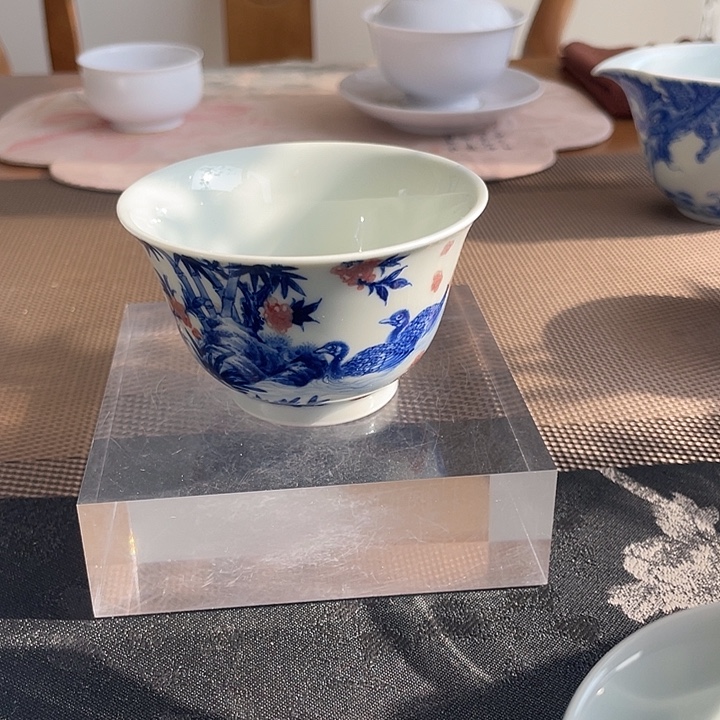 青花釉里红杯杯杯杯杯微微瑕