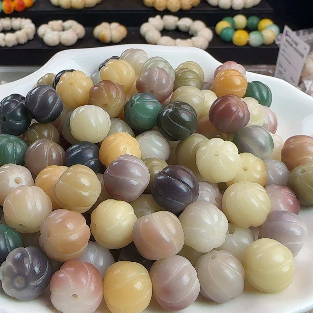 菩提根/象牙果手串卡13多肉葡萄卷卷酥100颗批发