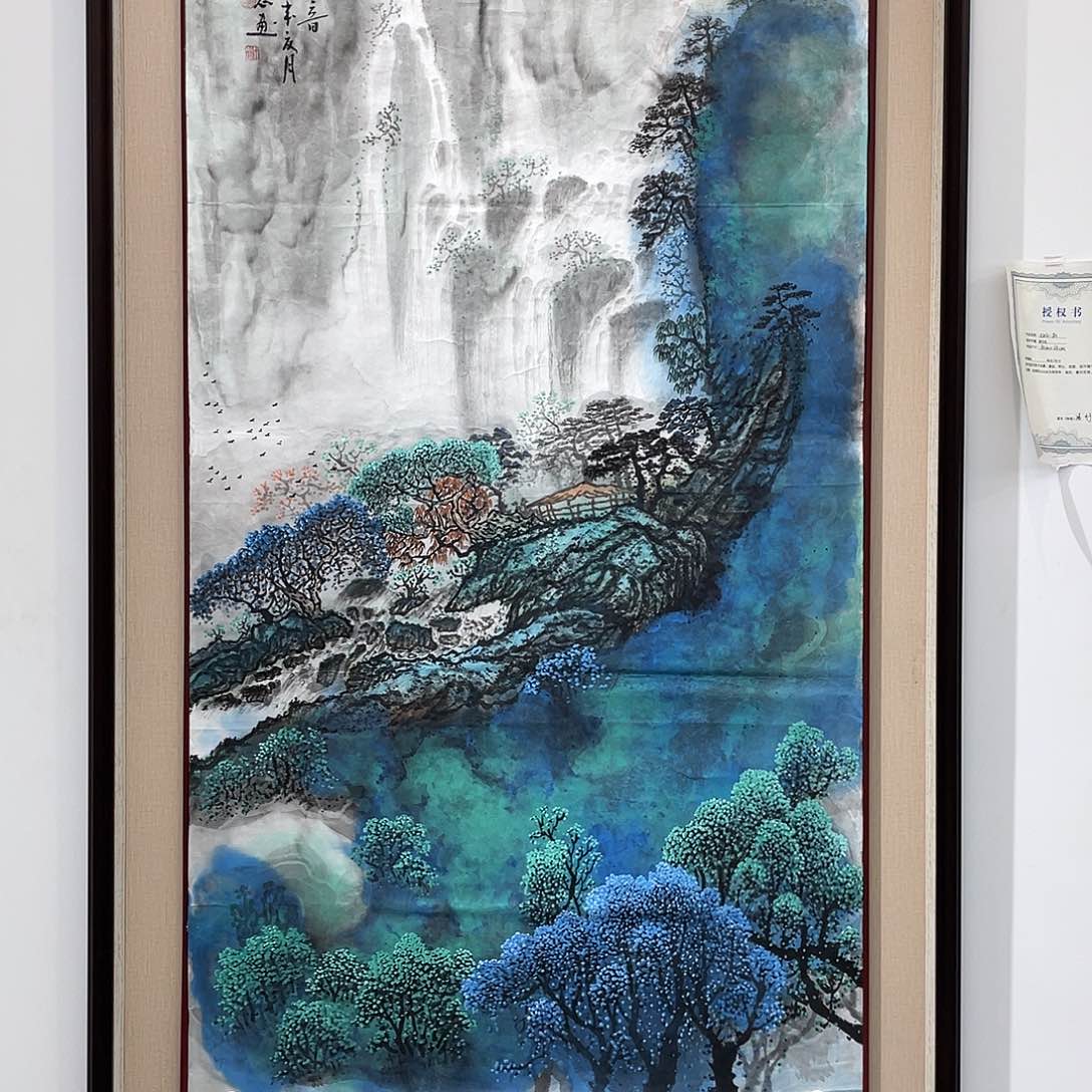 国画凌行志手绘作品