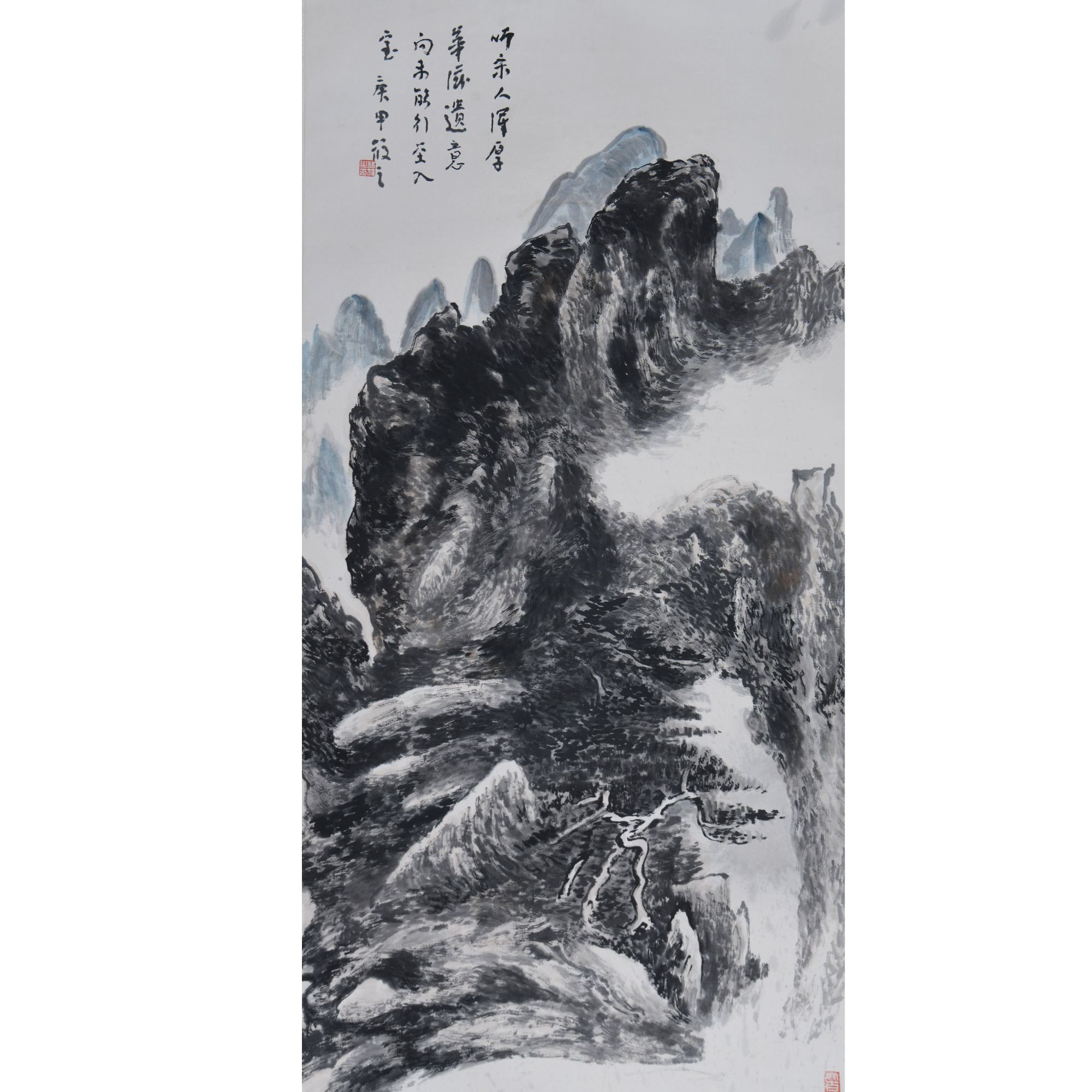 LOT.012林筱之【山水】纸本立轴B0501-475预展手绘美术品