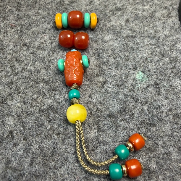 南红 玛瑙套装 适用于7.5 以下的串 