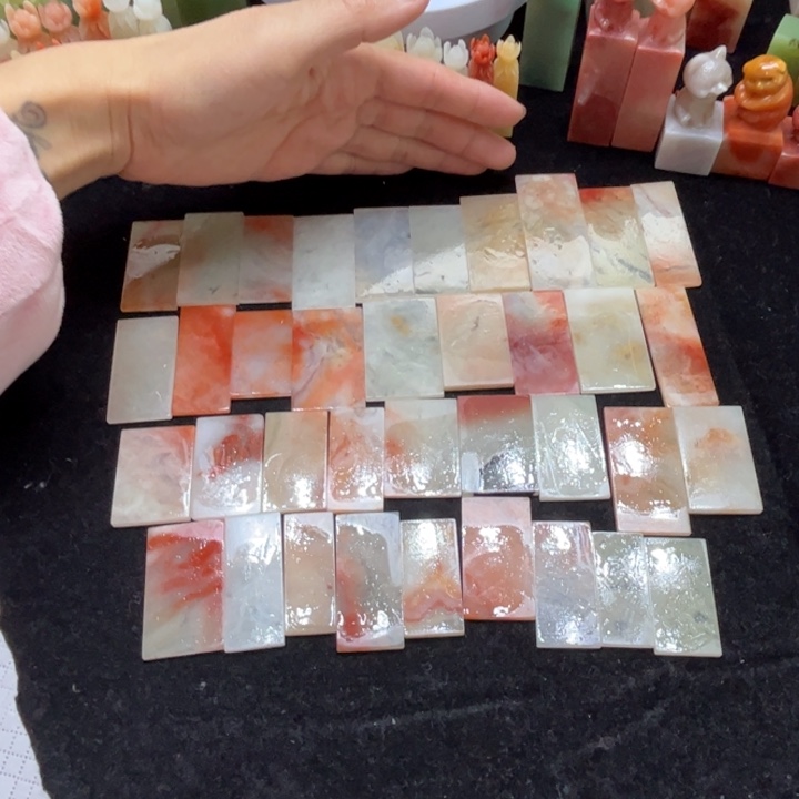 老挝石37片，平安牌，无视牌特薄牌子