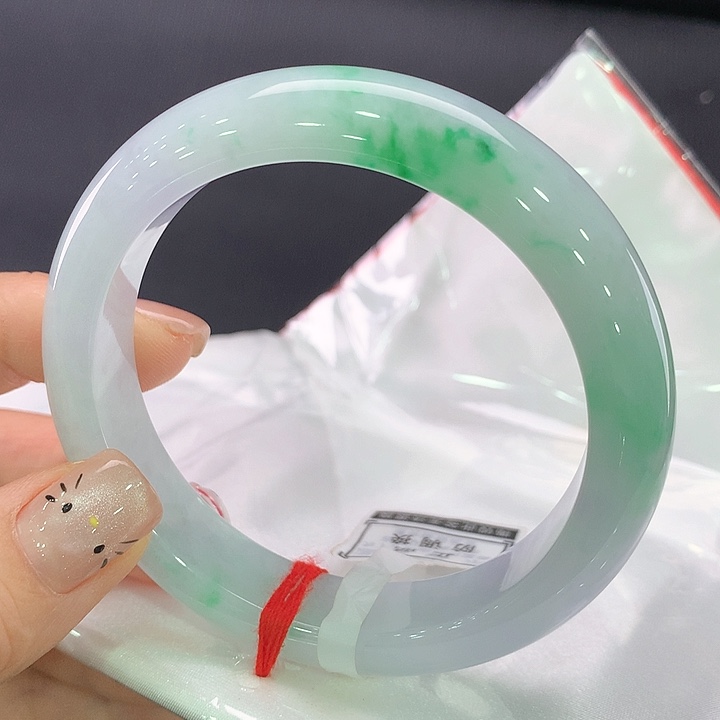 未镶嵌手镯翡翠正圈58