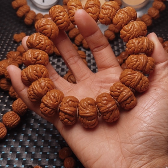 桃核手串龙纹桃核