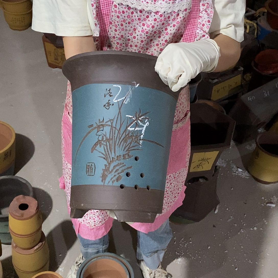 紫砂花盆紫砂花盆