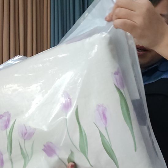 棉后面双层纱四件套。