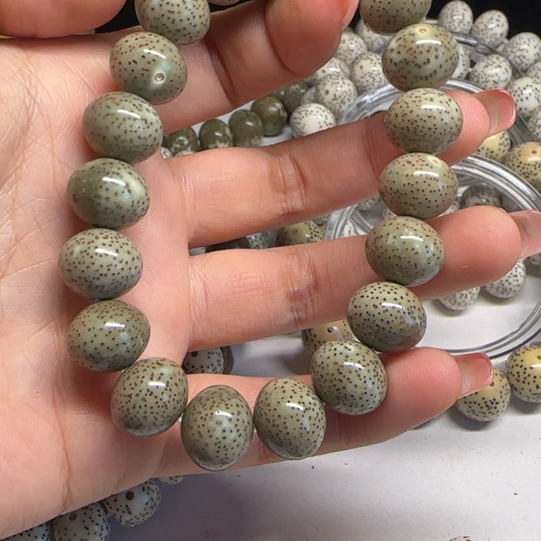 星月菩提吊坠1412胖苹果青花