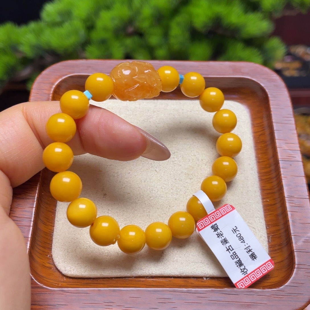 蜜蜡手链未镶嵌手串