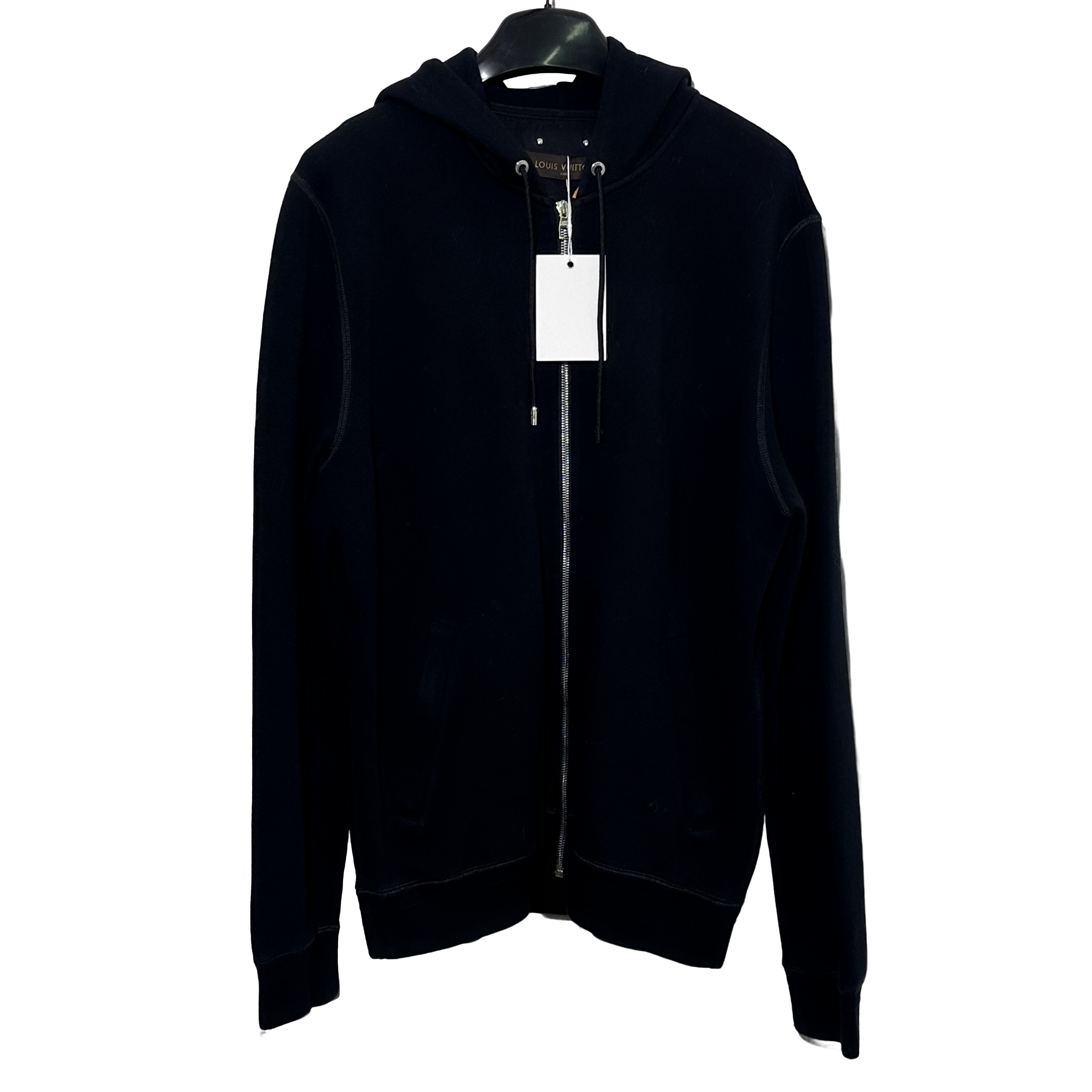 99新 LouisVuitton/路易威登 XXL码 黑色拉链卫衣外套 1053