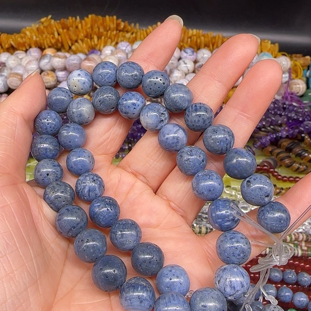 玛瑙/玉髓合金珠宝半成品10mm一条