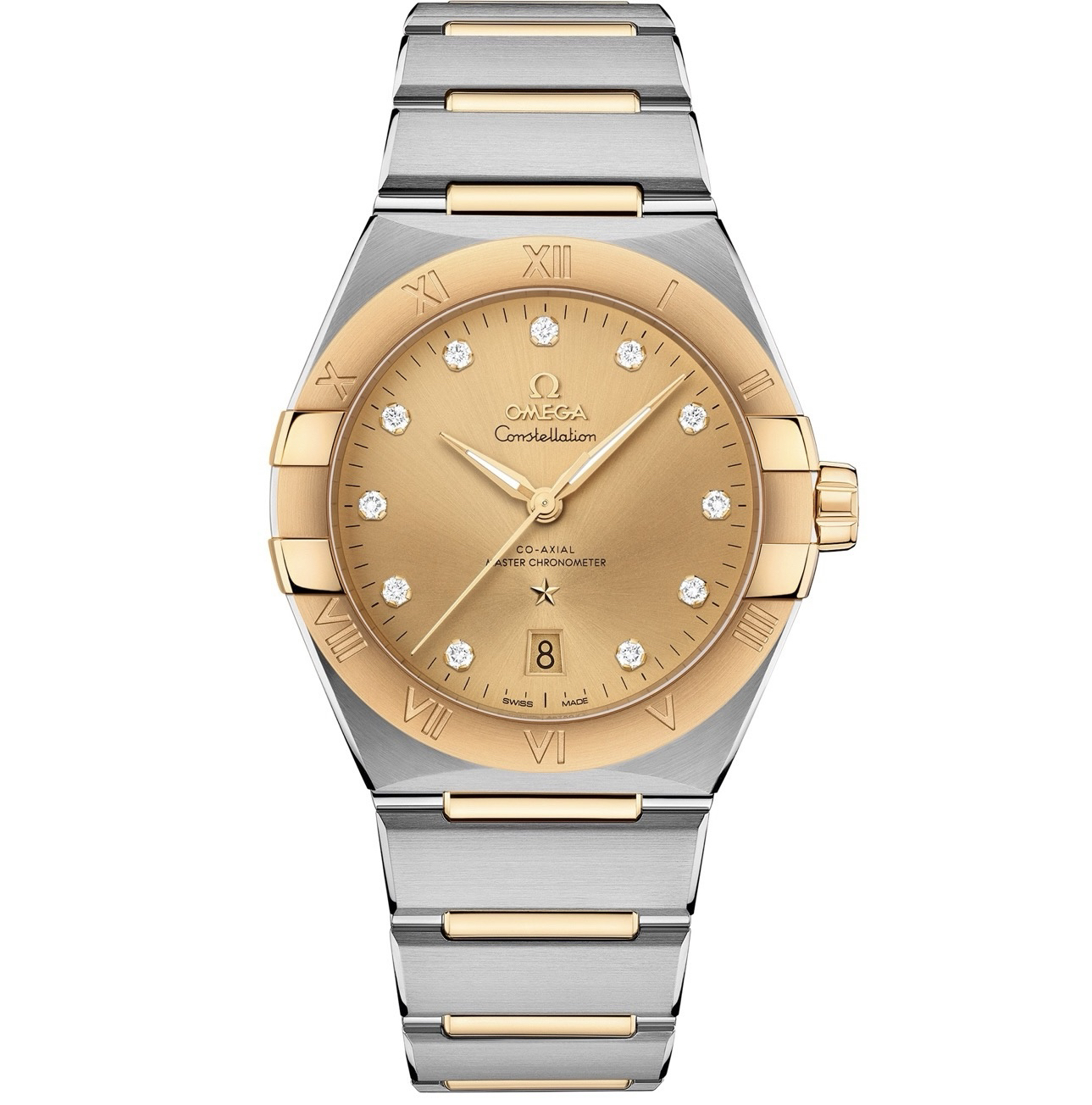 未使用 Omega/欧米茄 曼哈顿系列/39mm/金盘/18k黄金/机械