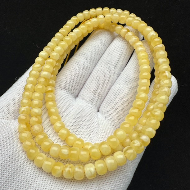 M1241天然蜜蜡 108手串6mm支持复检 假一罚四