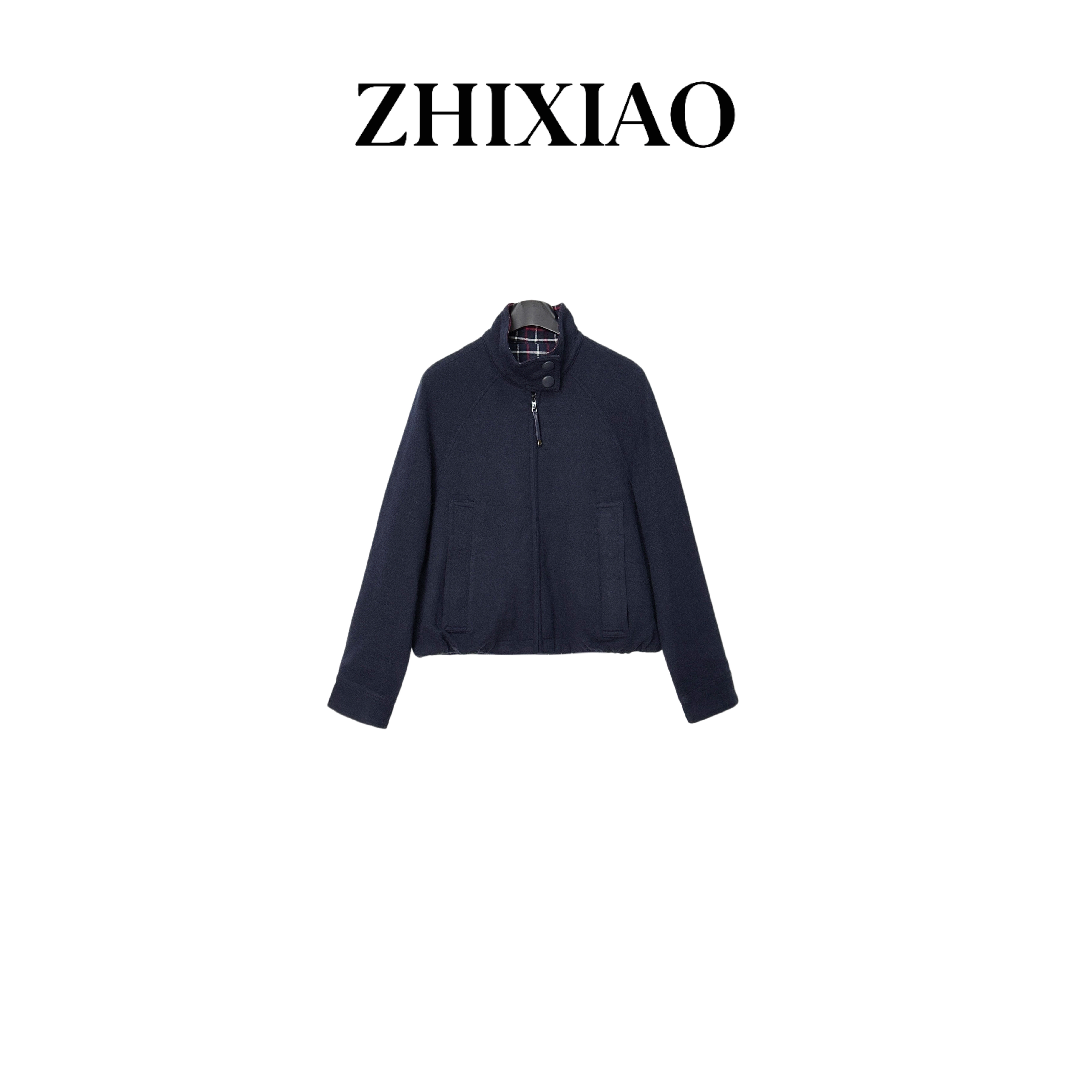【ZHIXIAO】秋冬新款：立领拉链外套21735