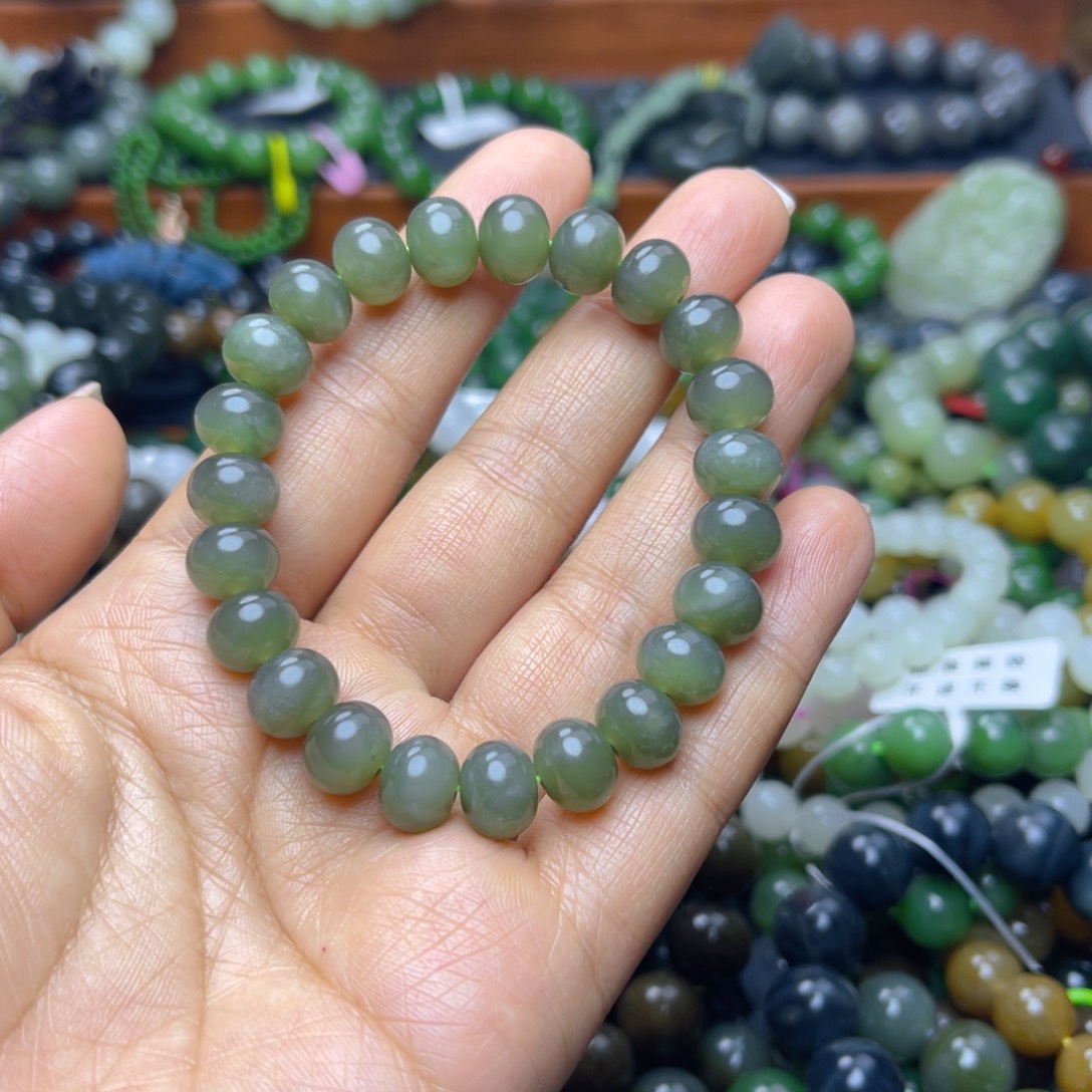 和田玉未镶嵌手链