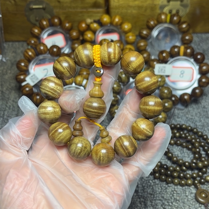 楠木（金丝楠）手串/手链枯木老料水波1.8