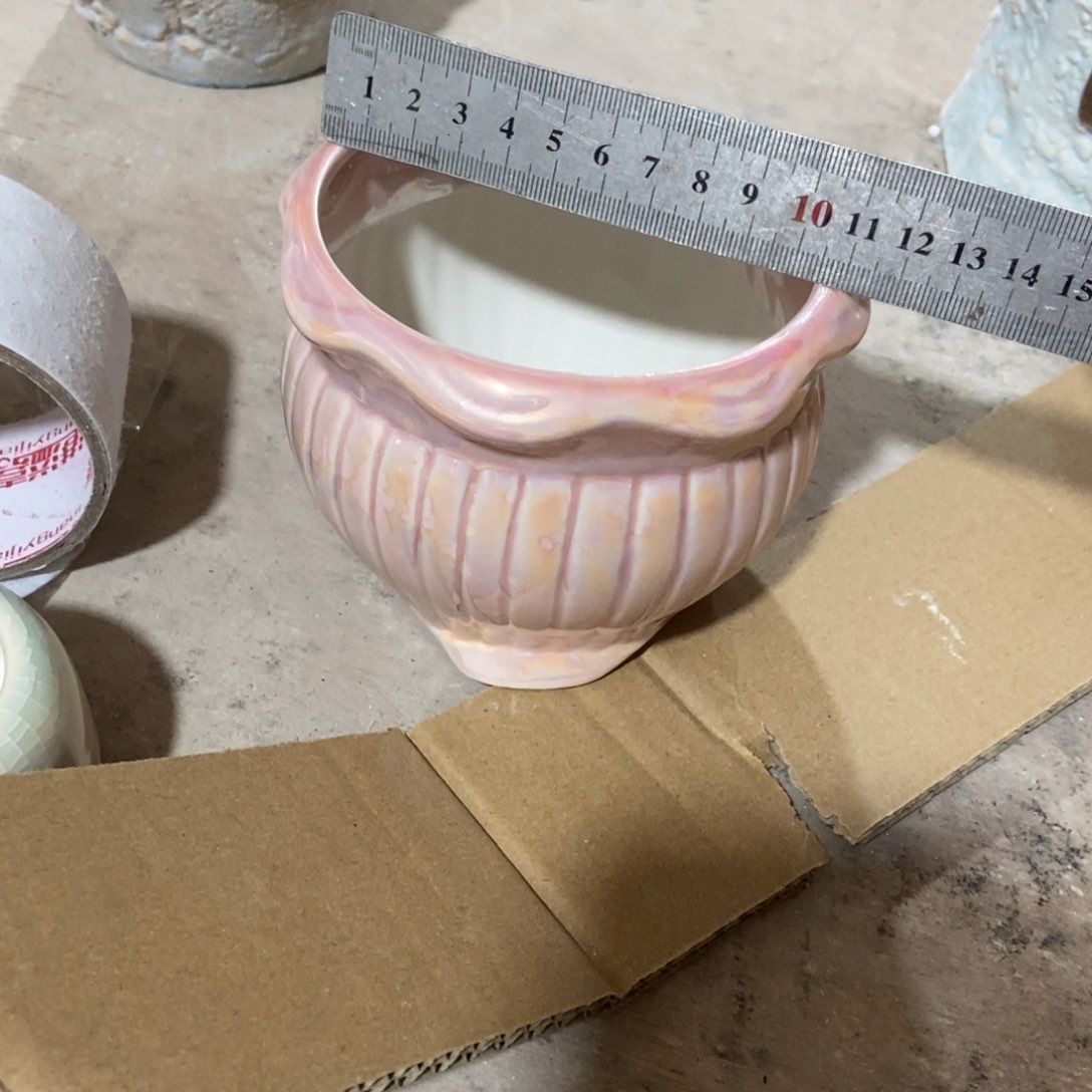 红陶高温陶瓷花盆