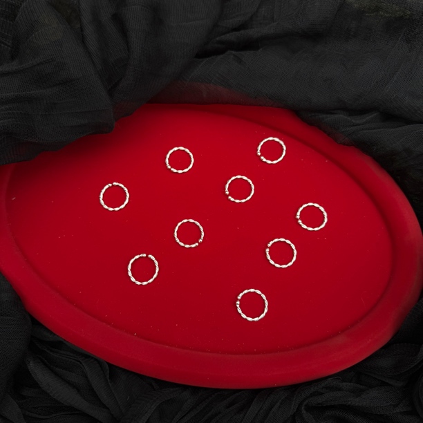 925银戒指 s925银麻花圆珠银戒开口简约百搭冷淡风时尚小众