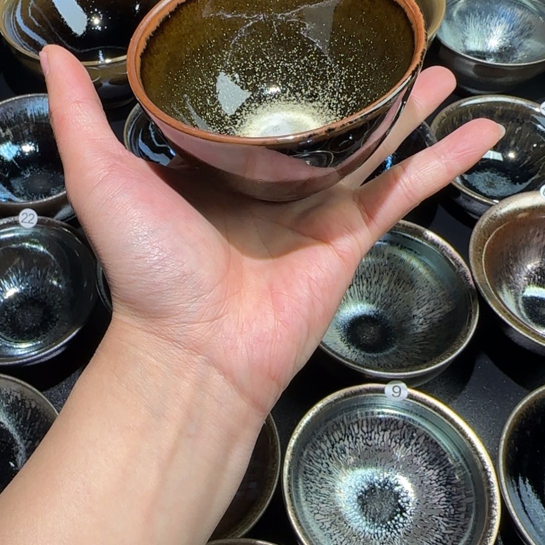 茶盏精品柴烧放漏放漏60