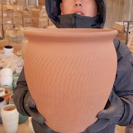 紫砂花盆高30口27—————-